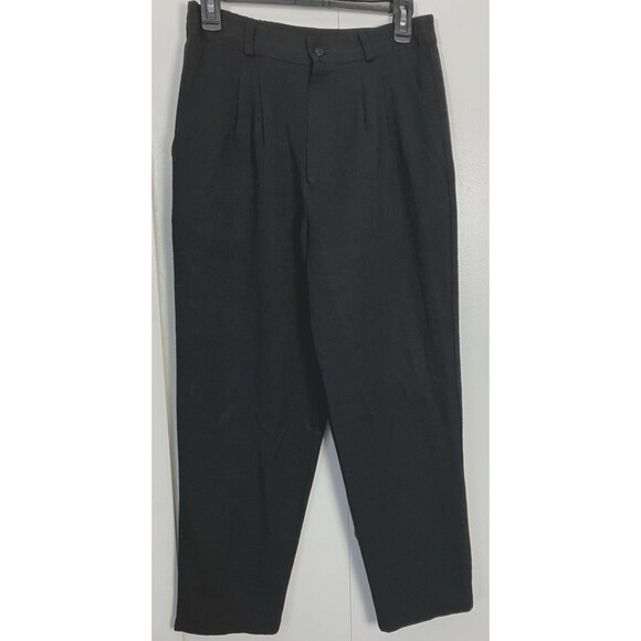 Briggs New York Pants - Briggs Petite Womens Pleated Black Dress Pants Size 10
